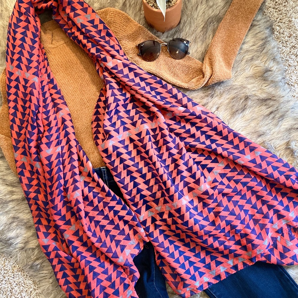 Vibrant Sheer Wrap/Scarf